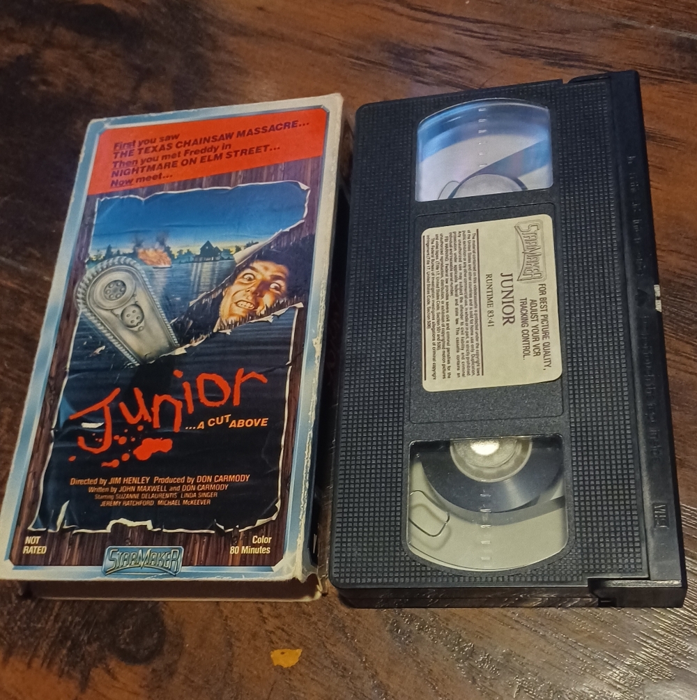 Junior VHS Tape Horror 1980s Cult Slasher